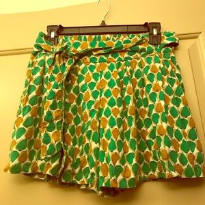 Anthropologie Daughters of Liberation Pear shorts.